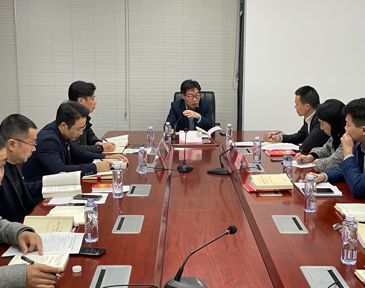 市交投物流集团党支部 市交投勘察设计公司党支部联合召开主题教育学习会,叶岚清摄1.jpg